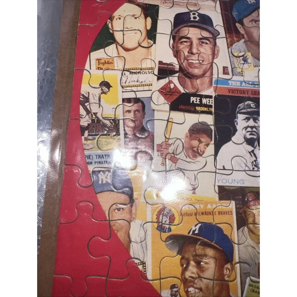 Vintage 1970s Sports Illustrated Classic Baseball Trading‎ Cards Puzzle Framed